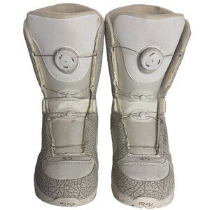 Thirty Two 32 White+Grey Snowboard BOA SMU Boots (Youth Kids 5 US)